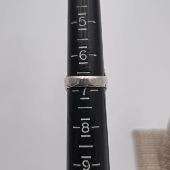 Size 6.75 Sterling Silver Thick Abstract Heart Heavy Ring A3482 - Picture 7 of 9